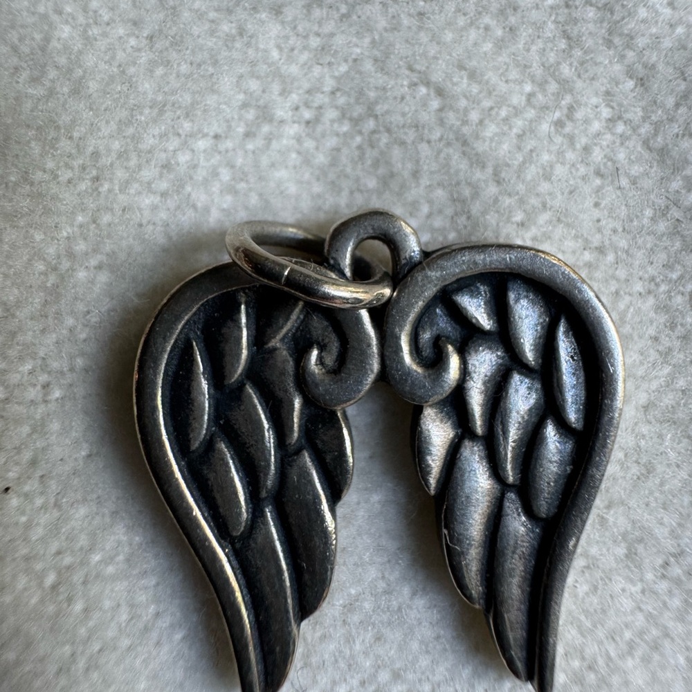 James Avery Silver Angel Wings Charm Christian